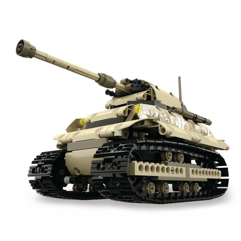 Mould King 13011 Electric Tank - 499pcs building blocks set - front view | Power Blockz