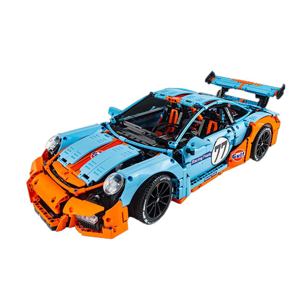 Decool QW077 - Gulf 911 GT3RS Track Racer | Power Blockz