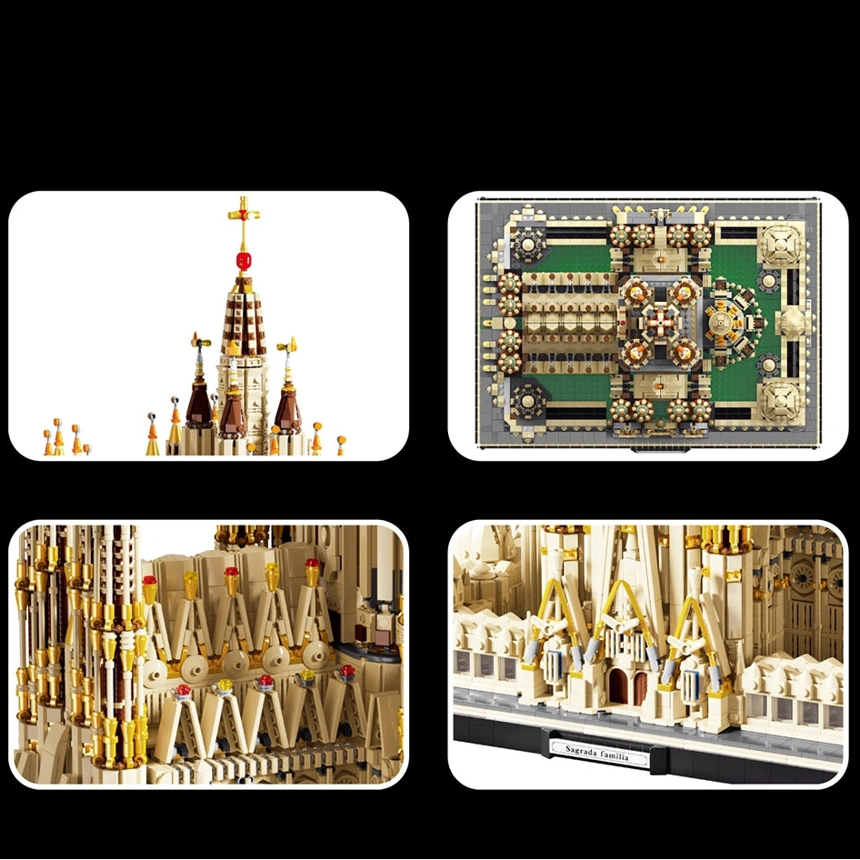 Gobricks MOC-65795 Barcelona Sagrada Familia - 10048pcs building blocks set - view 4 | Power Blockz