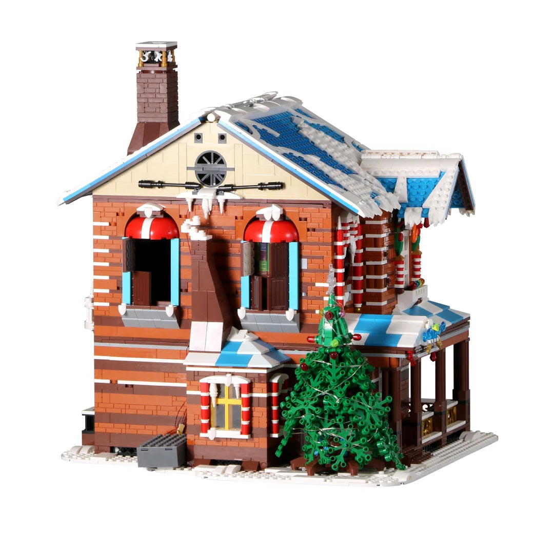 Mould King 16011 Christmas Cottage - 1318pcs building blocks set - front view | Power Blockz