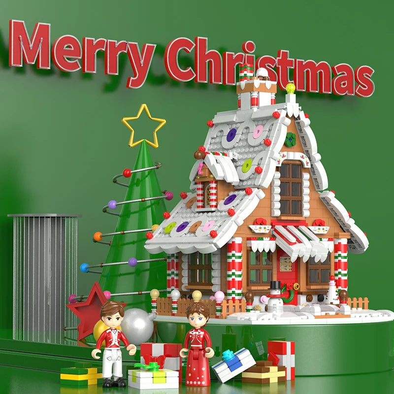 Xingbao XB-18021 Christmas Gingerbread - 1453pcs building blocks set - view 4 | Power Blockz