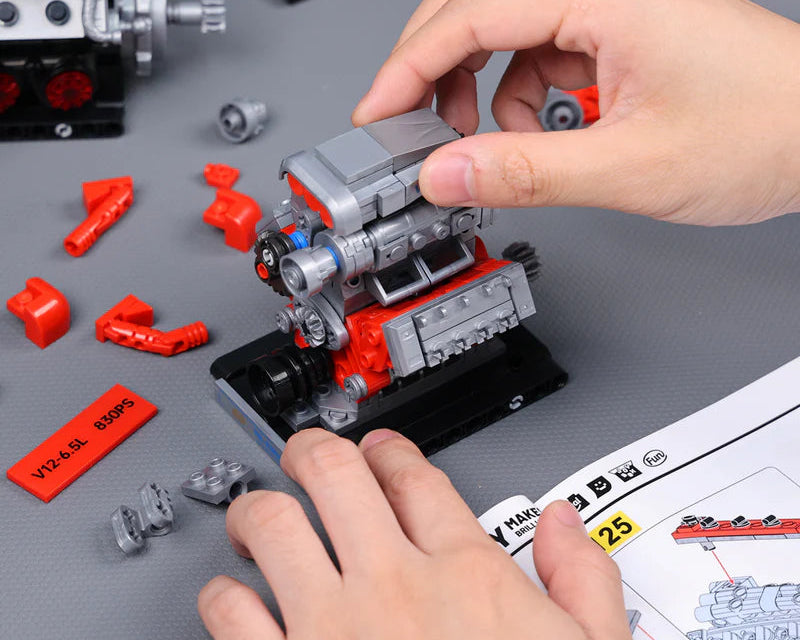 JMBricklayer 60024 Engine Trio Model - 840pcs building blocks set - view 8 | Power Blockz