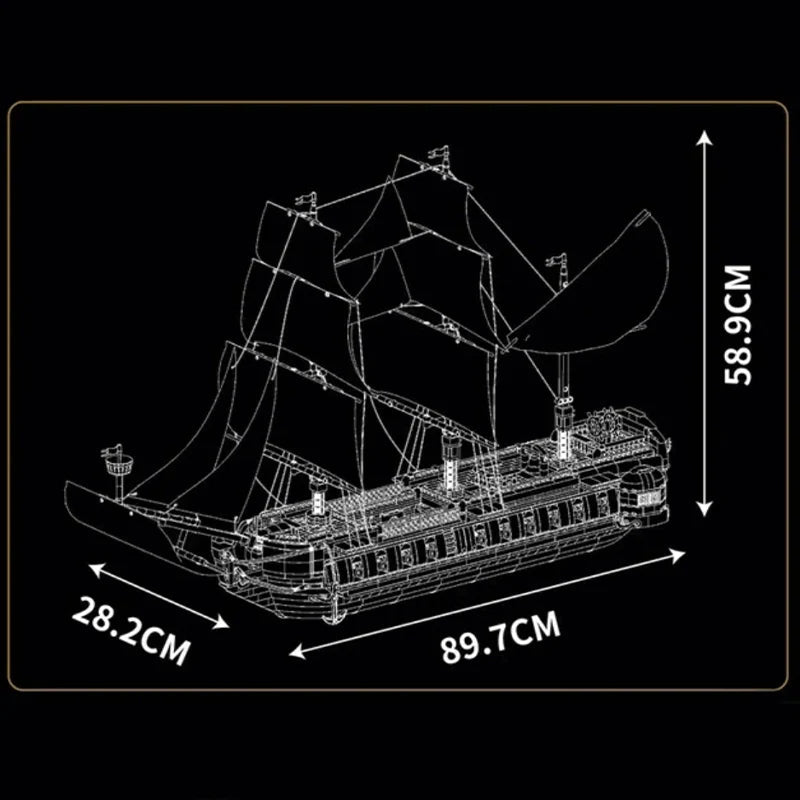 Mould King 13192 Galactic Destroyer Ship - 3580pcs building blocks set - view 6 | Power Blockz