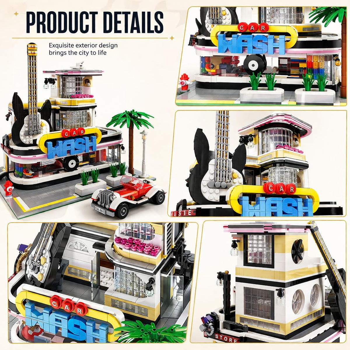 Mould King 16002 Guitar Shop - 2168pcs building blocks set - view 4 | Power Blockz