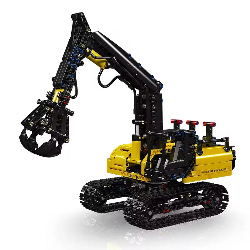 Mould King 17077 Log Grapple Truck - 866pcs building blocks set - front view | Power Blockz