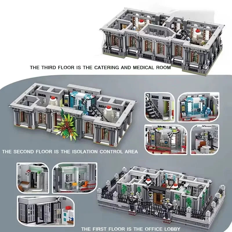 Panlos 613002 Lunatic Hospital - 7537pcs building blocks set - view 4 | Power Blockz