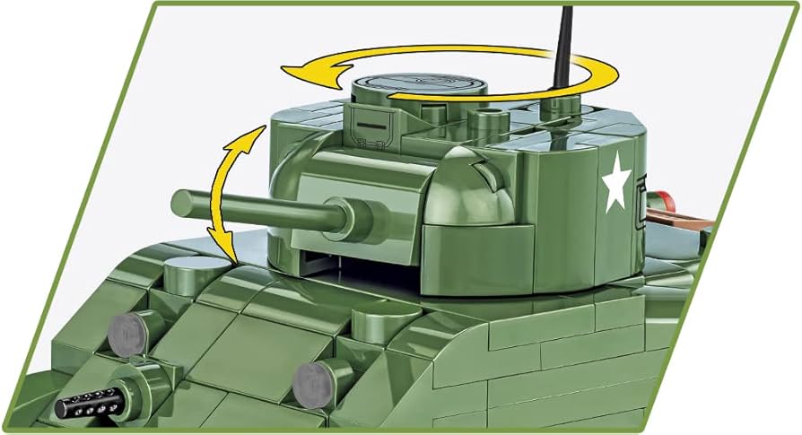 Cobi 3044 M4A1 Military Tank - 726pcs building blocks set - view 6 | Power Blockz