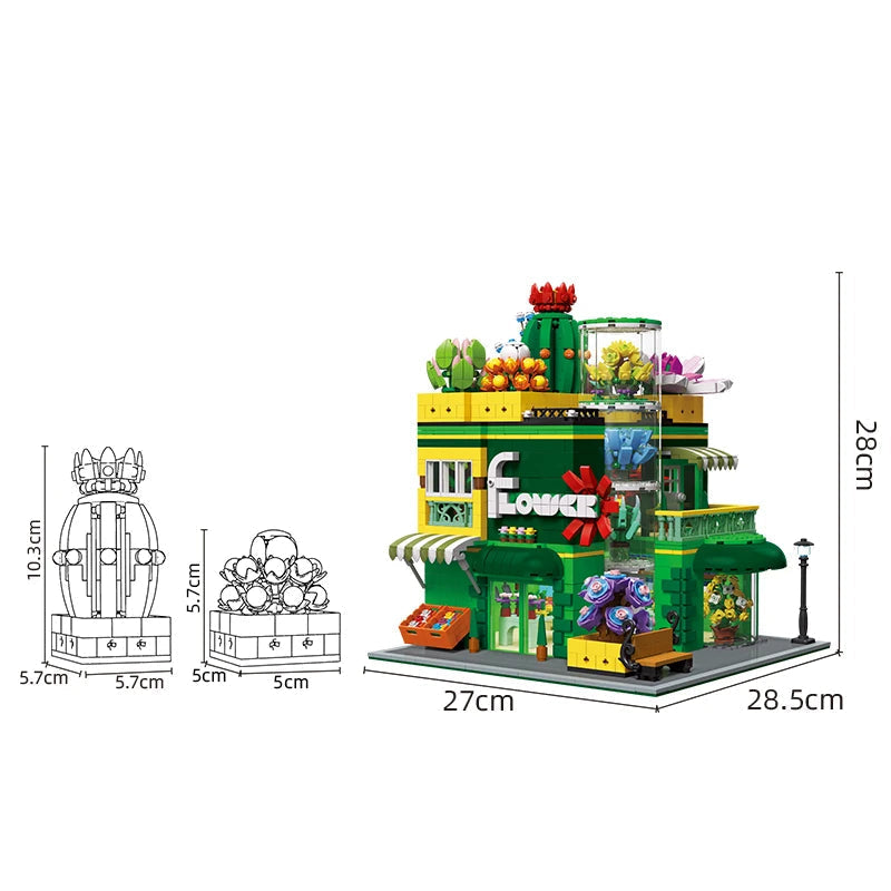 Jiestar 89108 Potted Plant Shop - 2647pcs building blocks set - view 6 | Power Blockz