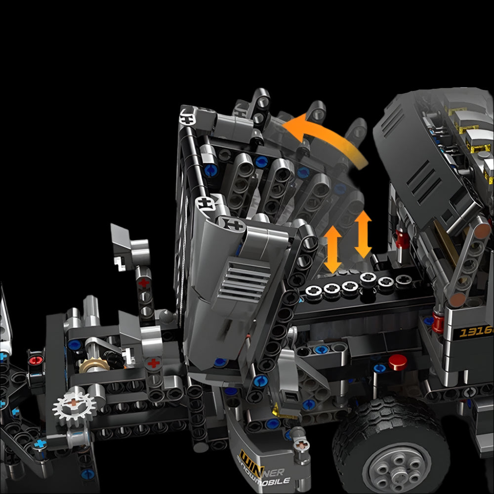 Mould King 13166 Snowplow Truck - 1694pcs building blocks set - view 3 | Power Blockz