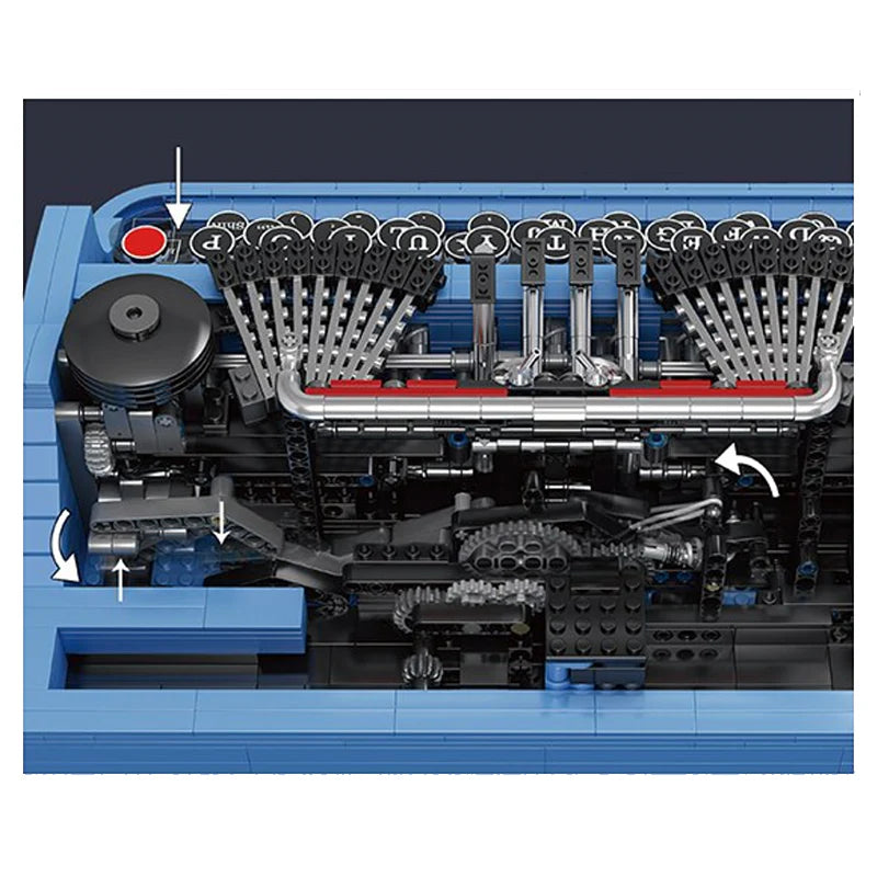 Mould King 10032 Typewriter Model - 2139pcs building blocks set - view 3 | Power Blockz