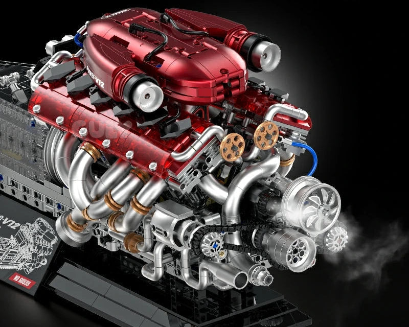 Guly 60555 V12 Performance Engine - 2378pcs building blocks set - view 9 | Power Blockz
