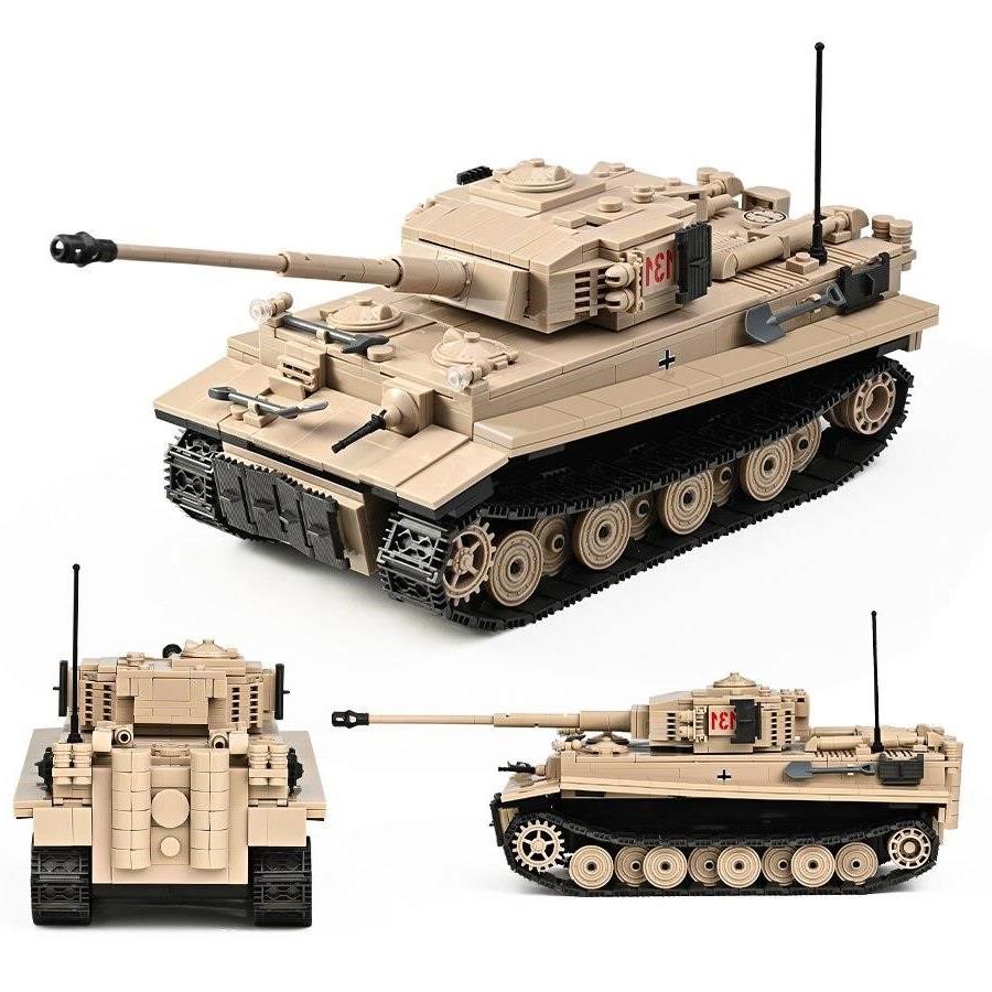 Quanguan 100061 WW2 Tiger Tank - 1018pcs building blocks set - view 4 | Power Blockz