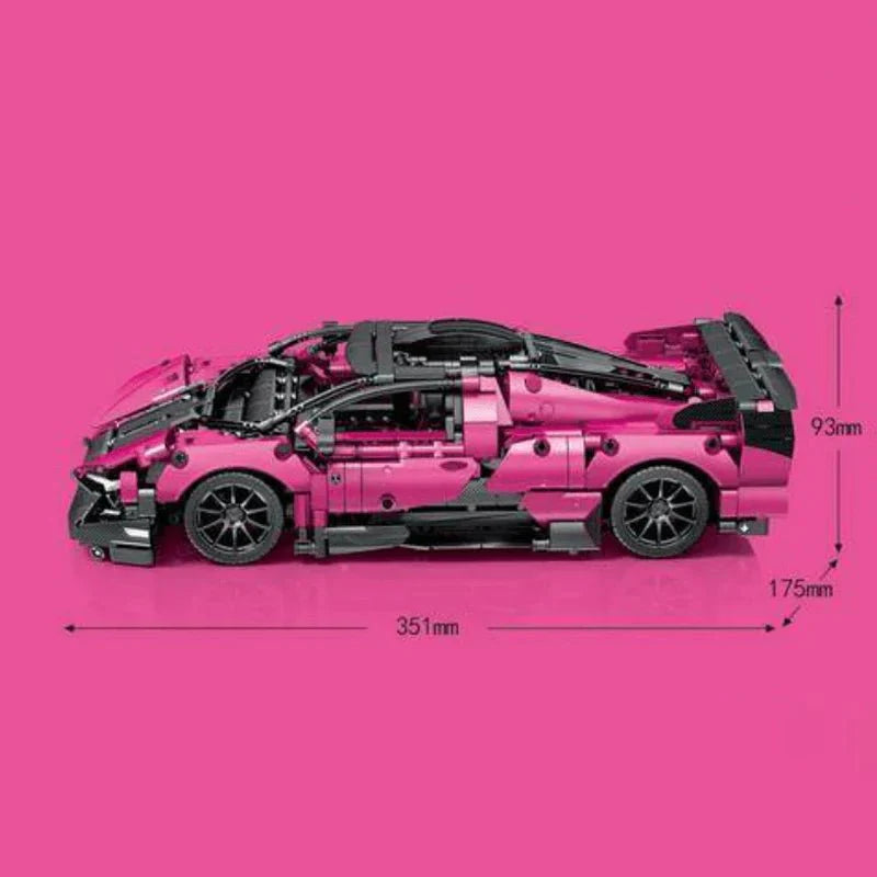 Sembo 701040 - Static - Pink Concept Supercar - vue 2 | Power Blockz