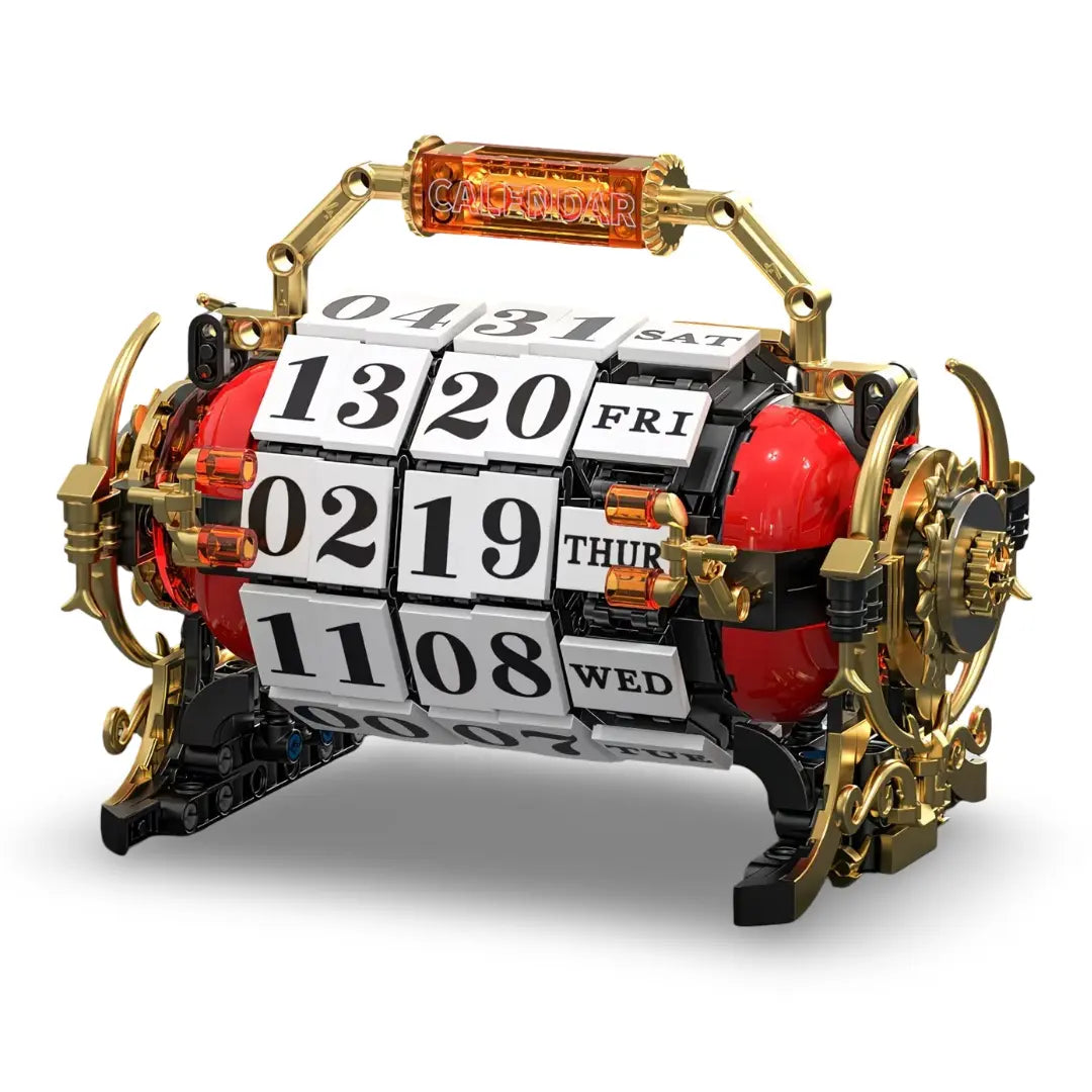 Vintage Motorized Mechanical Calendar by Power Blockz