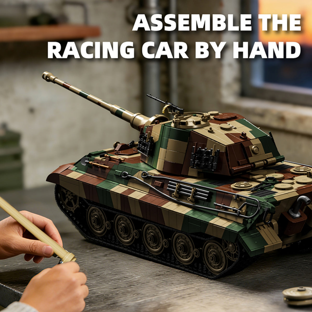 97036 - The 1: 16 Tiger King Tank - View 5 | Power Blockz