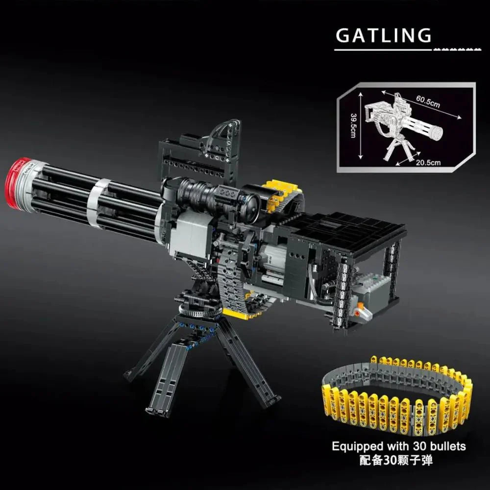 Pangu 15004 - Motorized Gatling Heavy Machine - vue 4 | Power Blockz