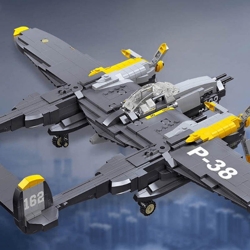 Jiestar 60146 - P-38 Lightning Fighter - vue 3 | Power Blockz