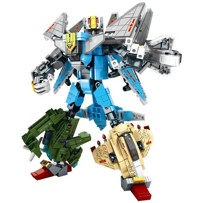 Steel Mecha Transformed Fighter Robot | 839pcs - Steel Mecha Transformed Fighter Robot | Power Blockz
