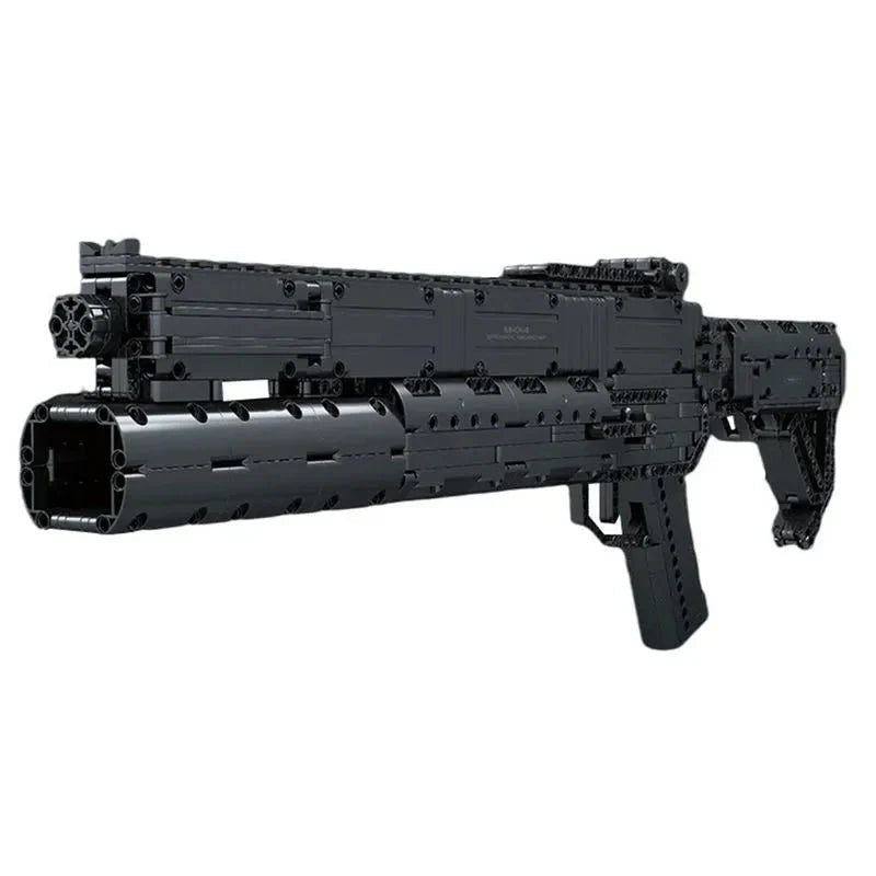 Mould King 14014 - Motorized Grenade Launcher - vue 5 | Power Blockz