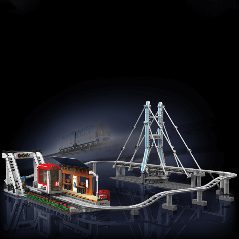 Mould King 16052 - Motorised Monorail - vue 2 | Power Blockz