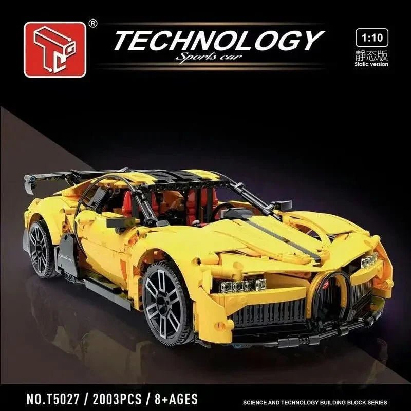 TGL T5027 - Yellow - Yellow Quad-Turbo W16 Hyper GT - vue 4 | Power Blockz