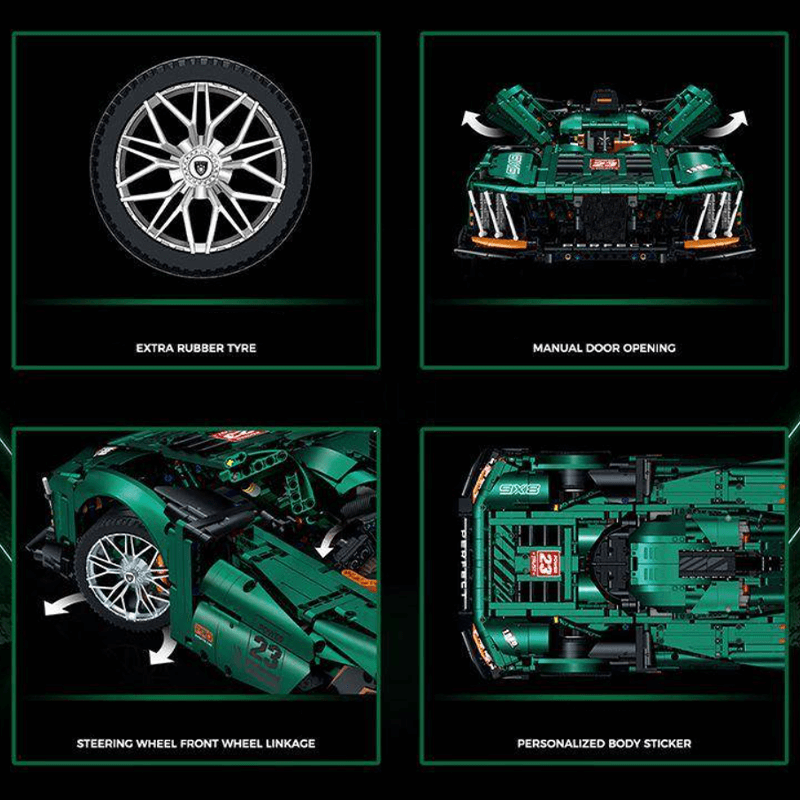 GULY 10616 - Remote Controlled - French Le Mans Hypercar 9x8 - vue 10 | Power Blockz