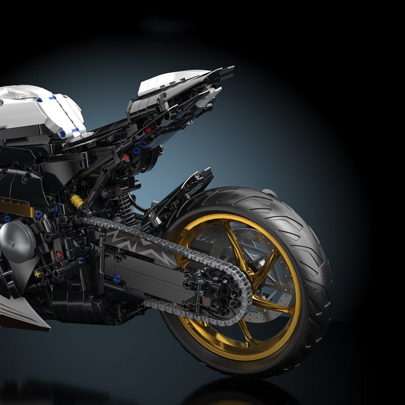 Toylinx 8805 - Gold Cyberpunk Superbike - vue 5 | Power Blockz