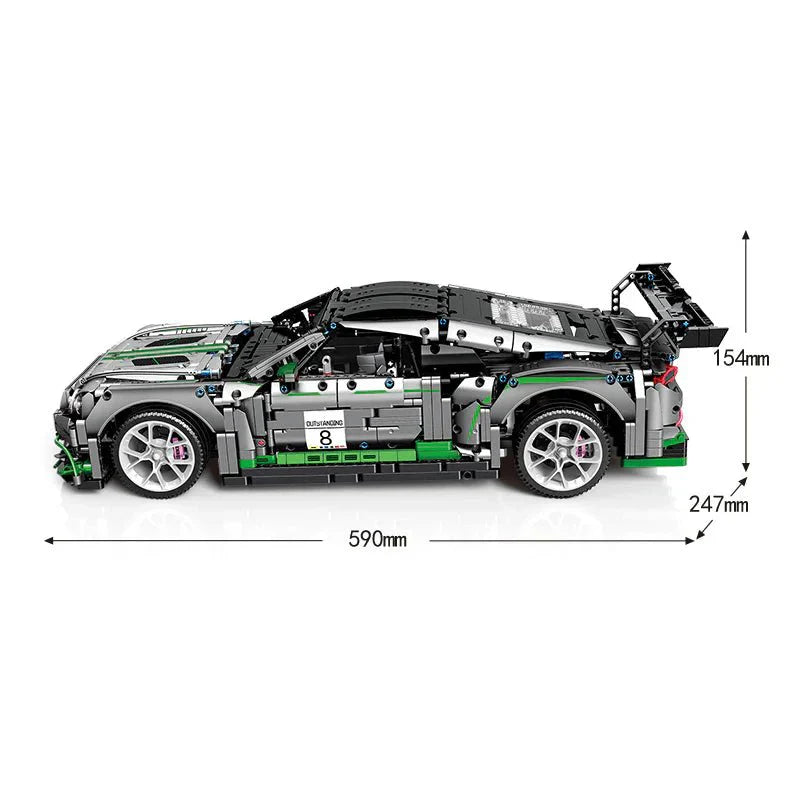Sembo 701138 - Static Version - GT3 Continental Endurance Racer - vue 2 | Power Blockz