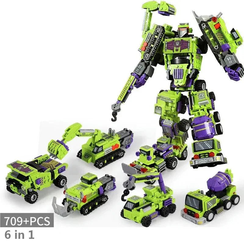Transformers Mecha Robot Engineering Vehicle Bricks Toy | 709pcs - Transformers Mecha Robot Engineering Vehicle Bricks Toy - vue 2 | Power Blockz