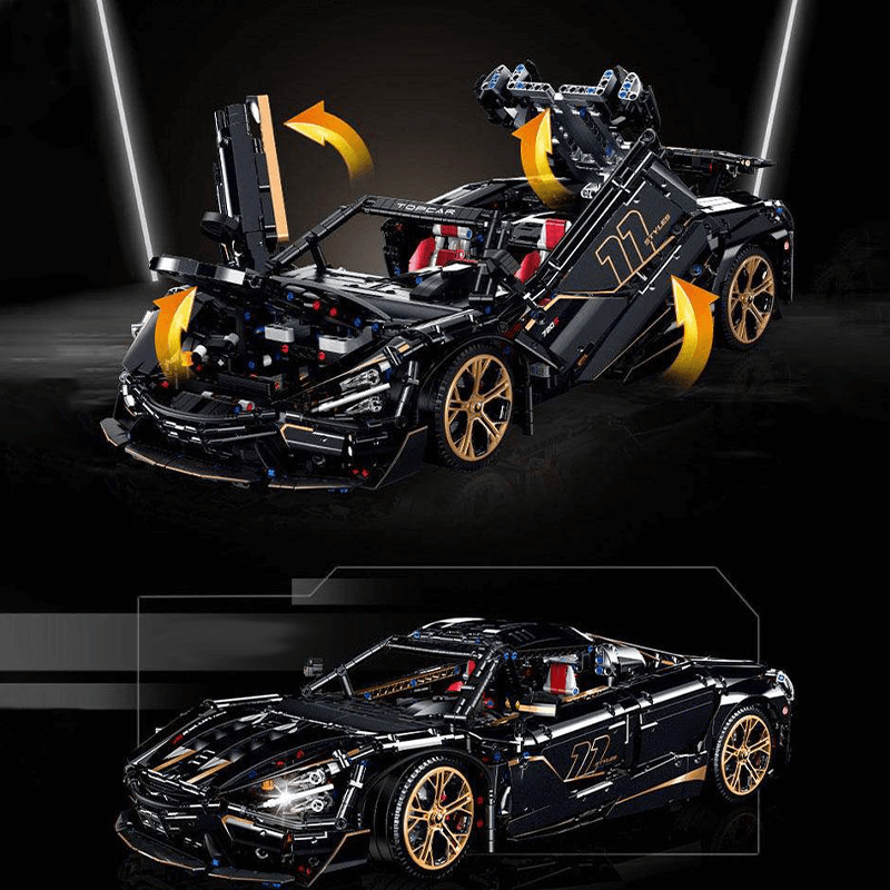 Guly 10625 - Static Version - Black V8 720s Spider Supercar - vue 6 | Power Blockz