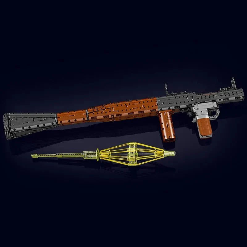 Mould King 14017 - RPG Rocket Grenade launcher - vue 5 | Power Blockz