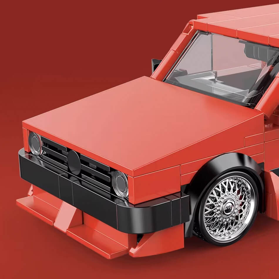 Power Build PB8839 - Classic Retro Golf MKII Hatchback - vue 3 | Power Blockz