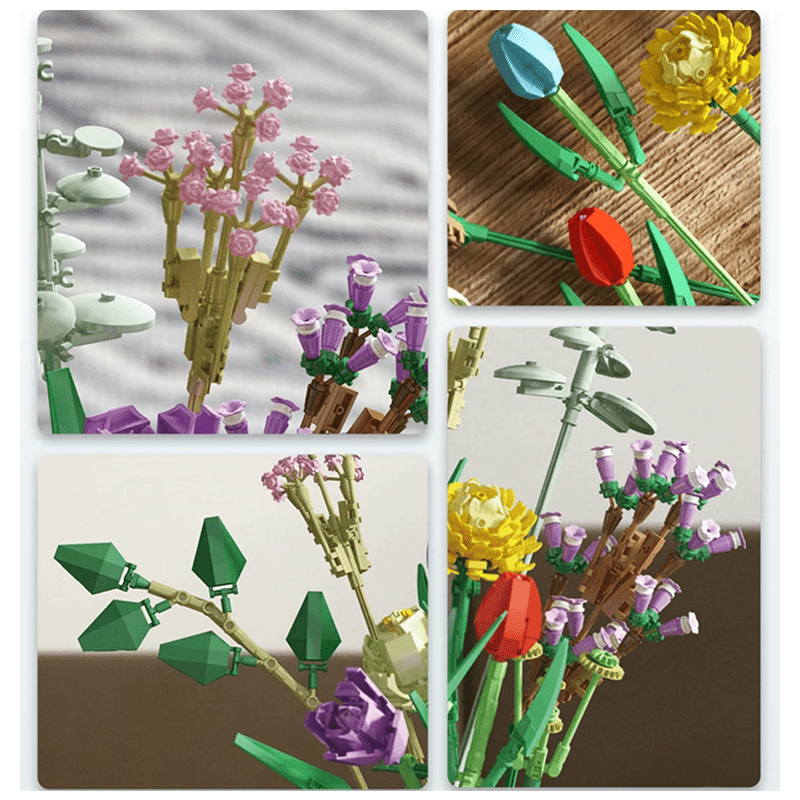 Panlos 655001 - Flower Bouquet - vue 3 | Power Blockz