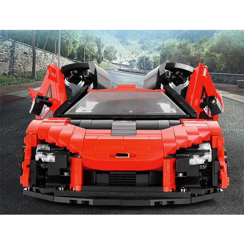 Mould King 10007 - British Senna GTR Luxury Hypercar - vue 6 | Power Blockz