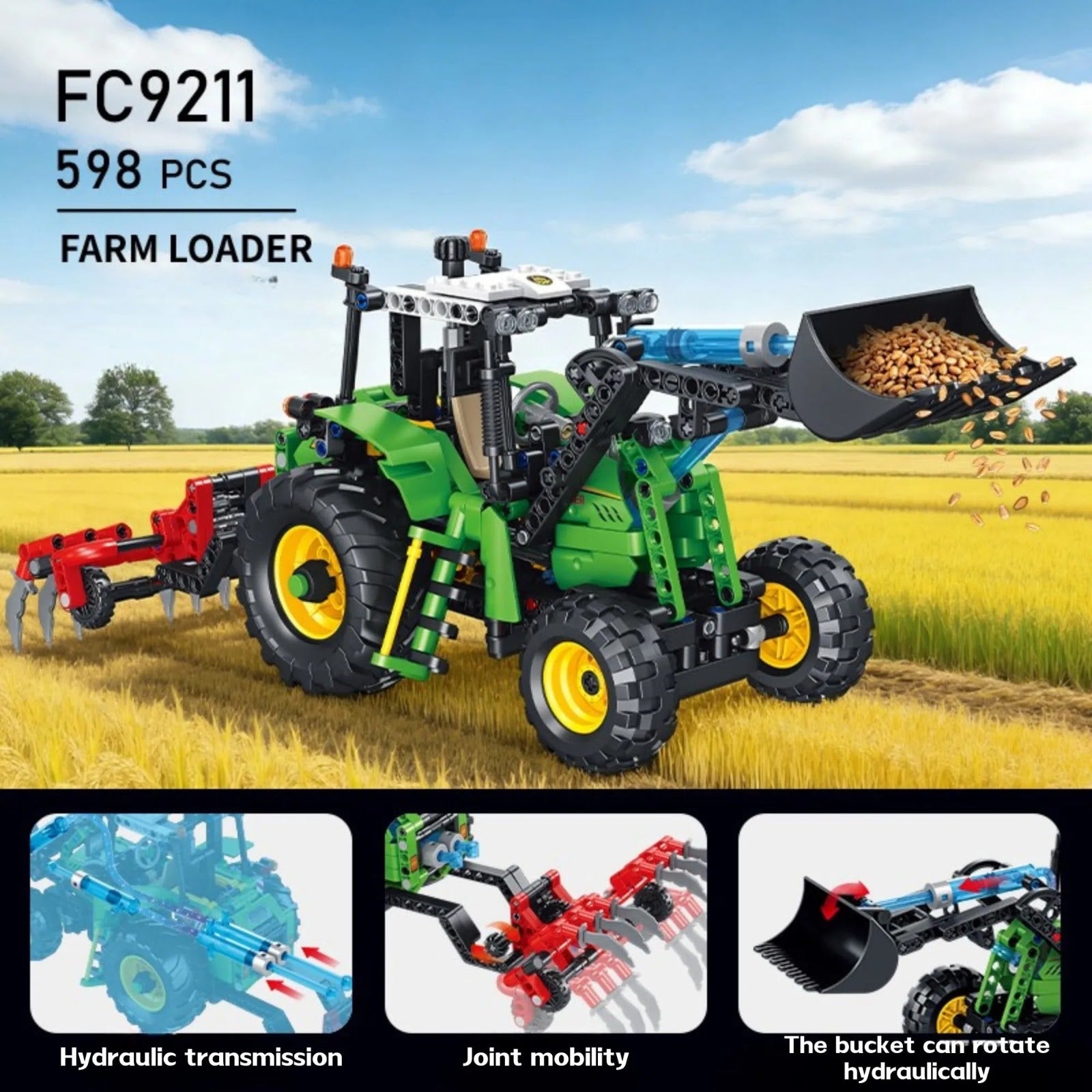 Forange FC9211 - Farm Loader - vue 3 | Power Blockz