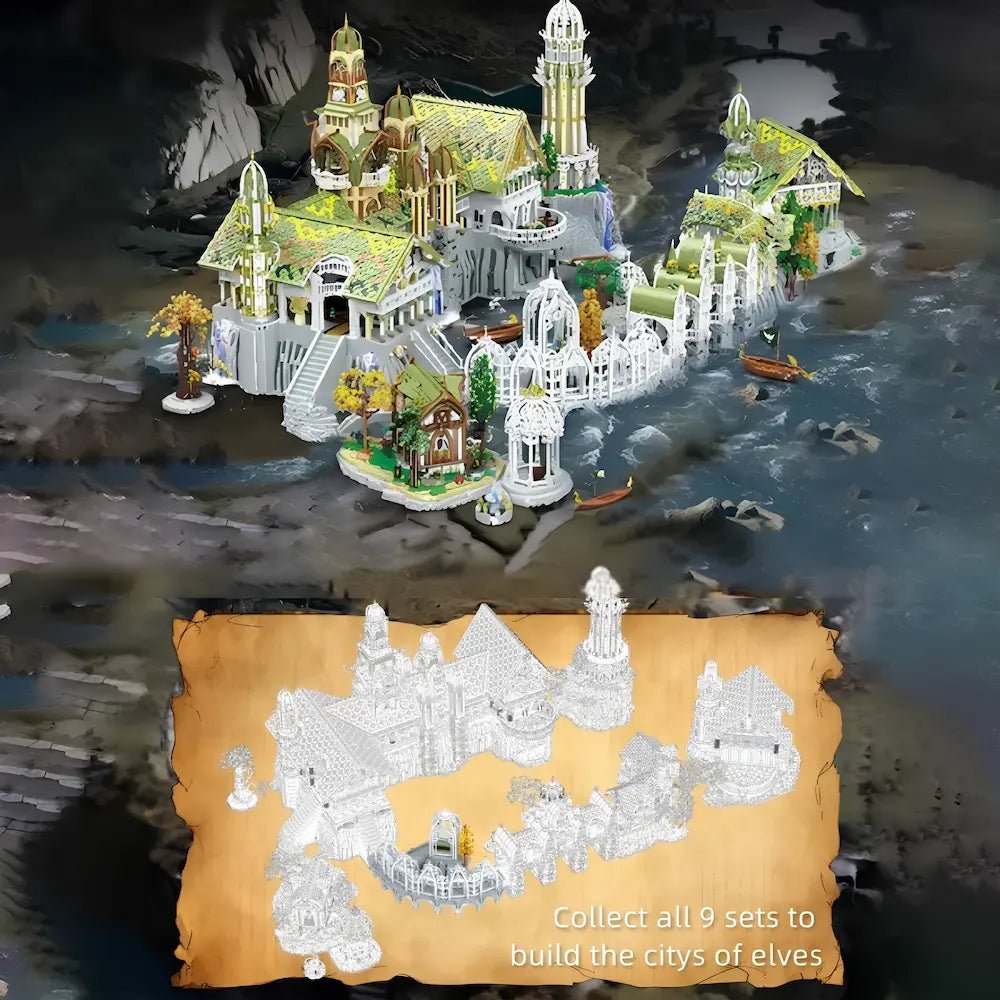 Elven Mountain Sanctuary | 37897pcs - Complete Kit - 37987pcs - Elven Mountain Sanctuary - vue 14 | Power Blockz