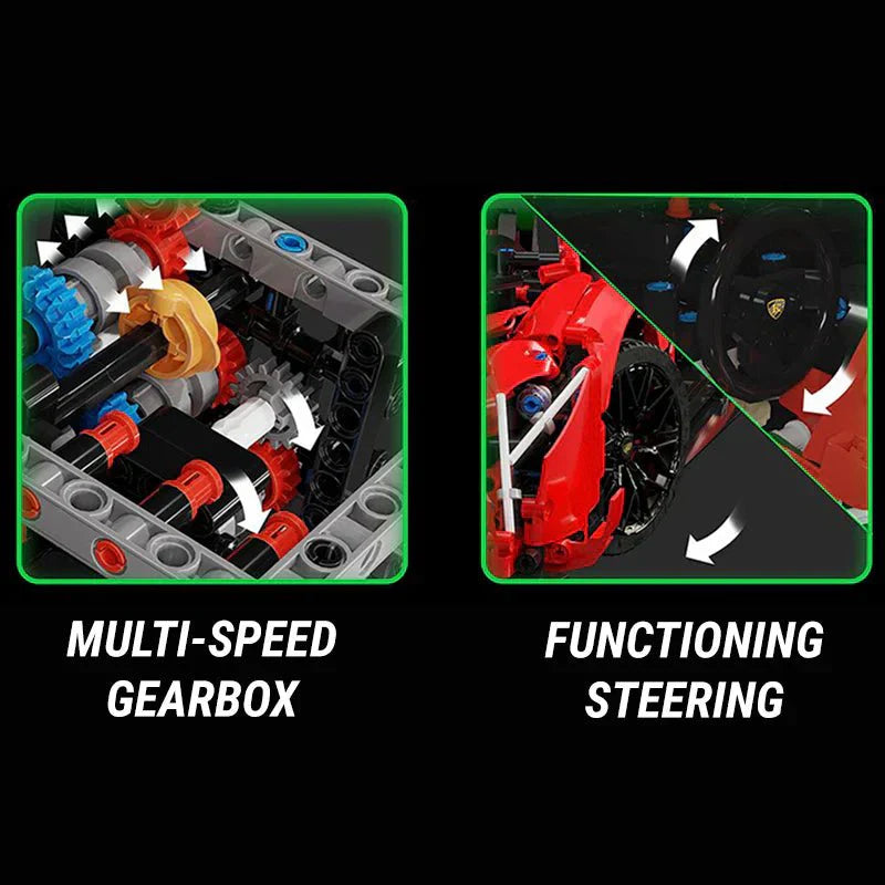 KBOX 10222 - V12 Veneno Tricolore Blade Hypercar - vue 5 | Power Blockz