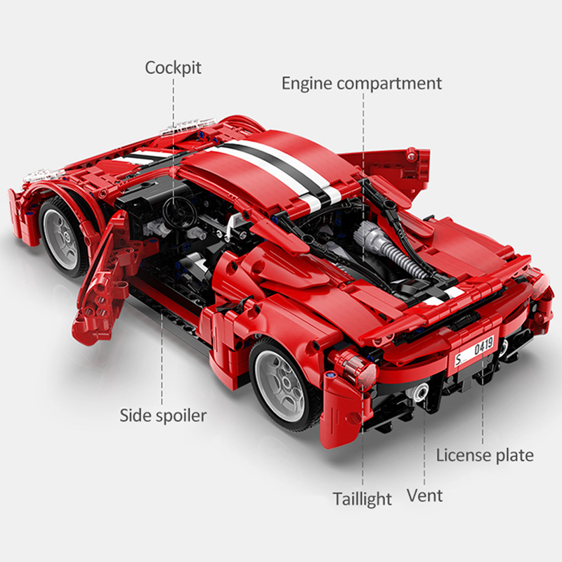 C61049 PF - Italian 488 Remote Control - vue 6 | Power Blockz