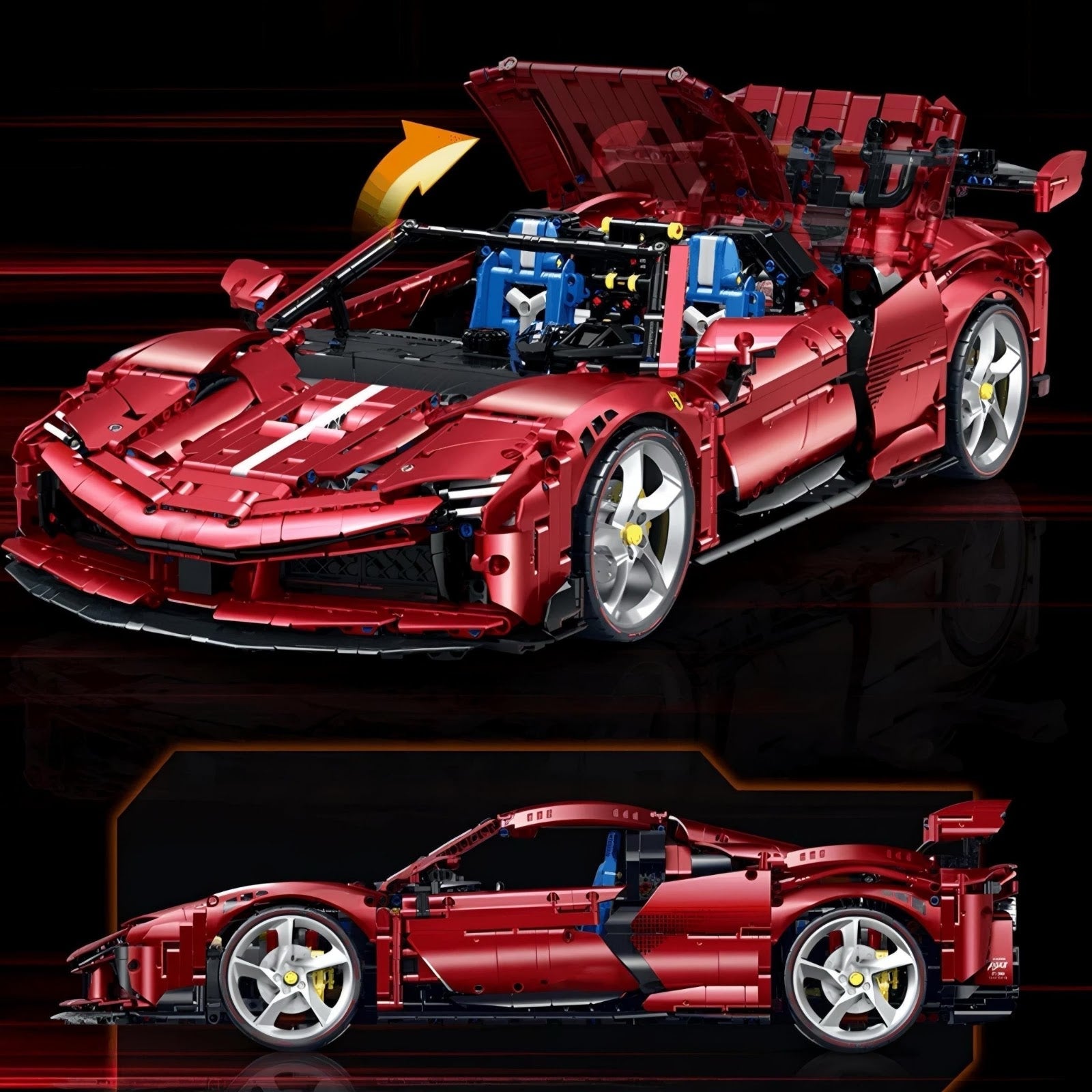 Guly 10623 - Static Version - SF90 XX Stradale Supercar Spider - vue 6 | Power Blockz