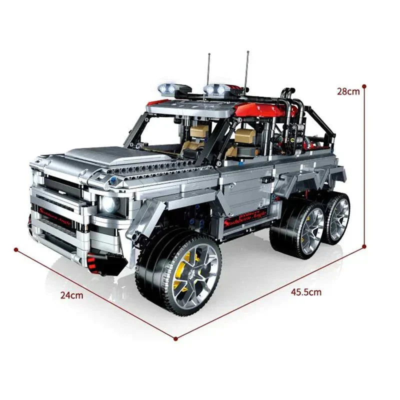 Qizhile 2301 - 6x6 Expedition Defender Off-Roader - vue 3 | Power Blockz