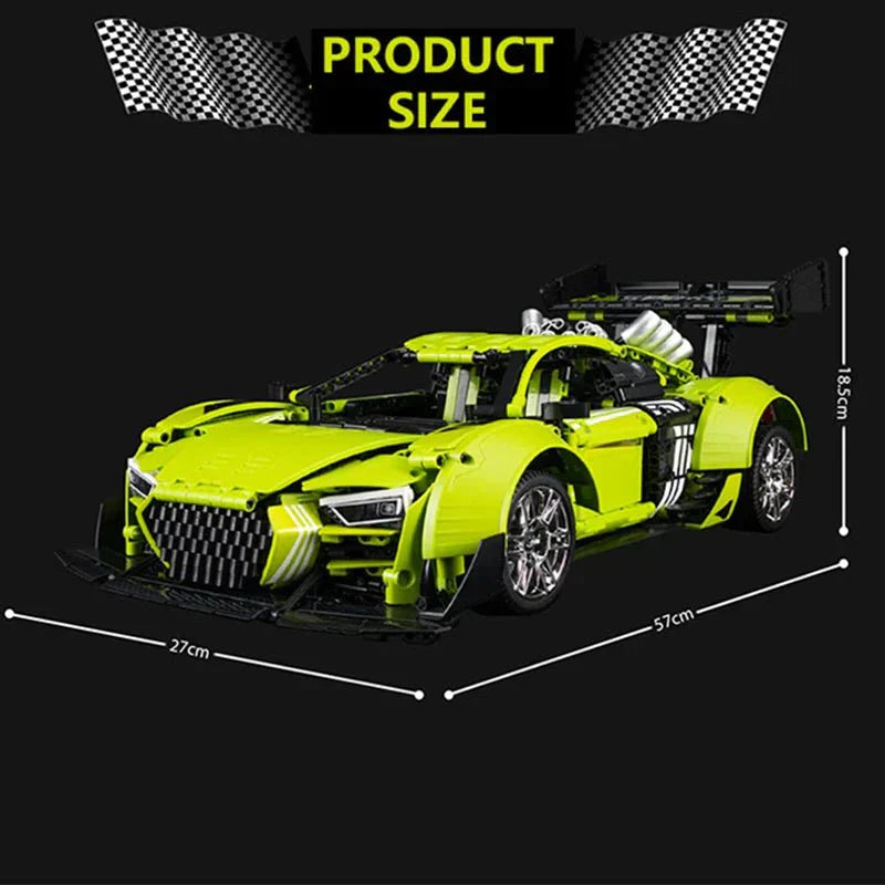 KBOX K10516 - Static Version - Street-Tuned R8 V10 Supercar - vue 6 | Power Blockz