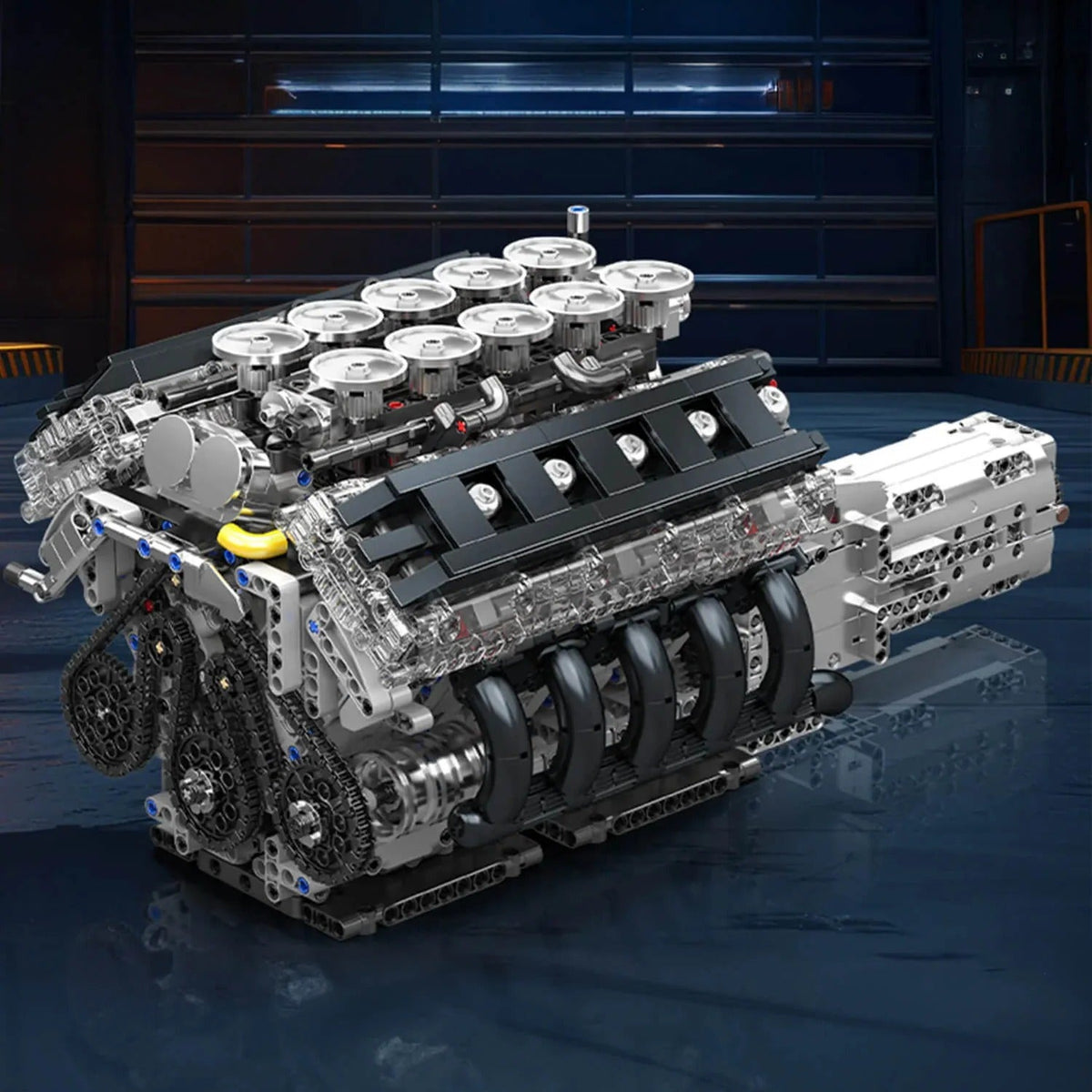 Mould King 10250 - V10 Naturally Aspired JDM - vue 2 | Power Blockz