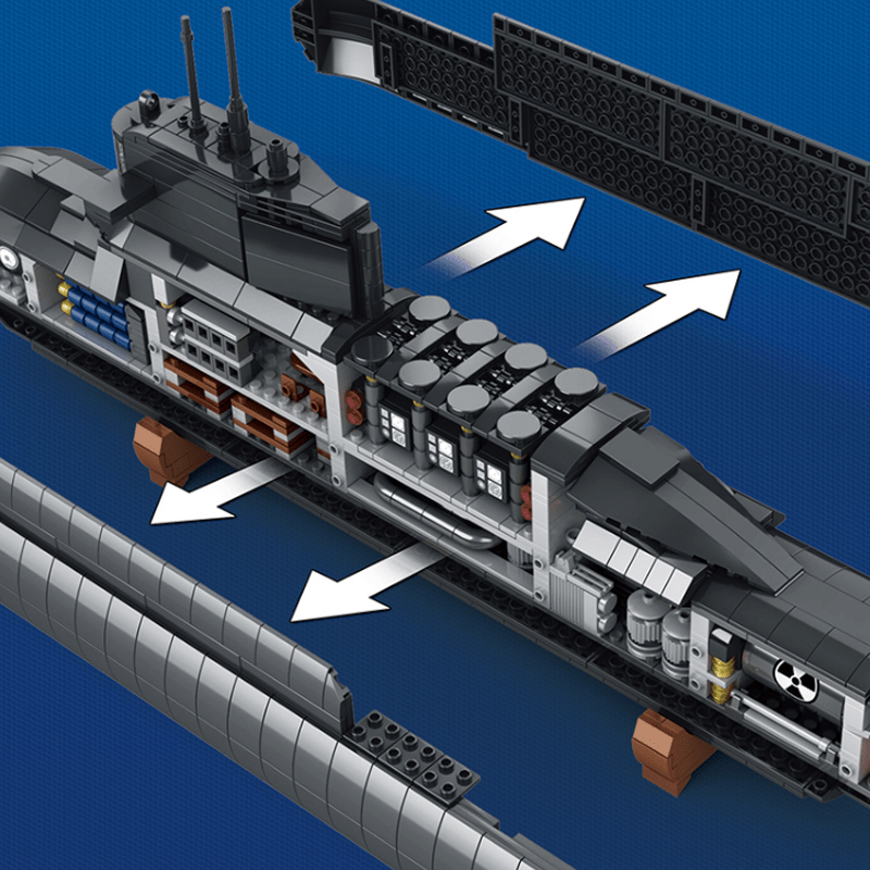 Sluban M38-B0703 - Nuclear Submarine - vue 6 | Power Blockz