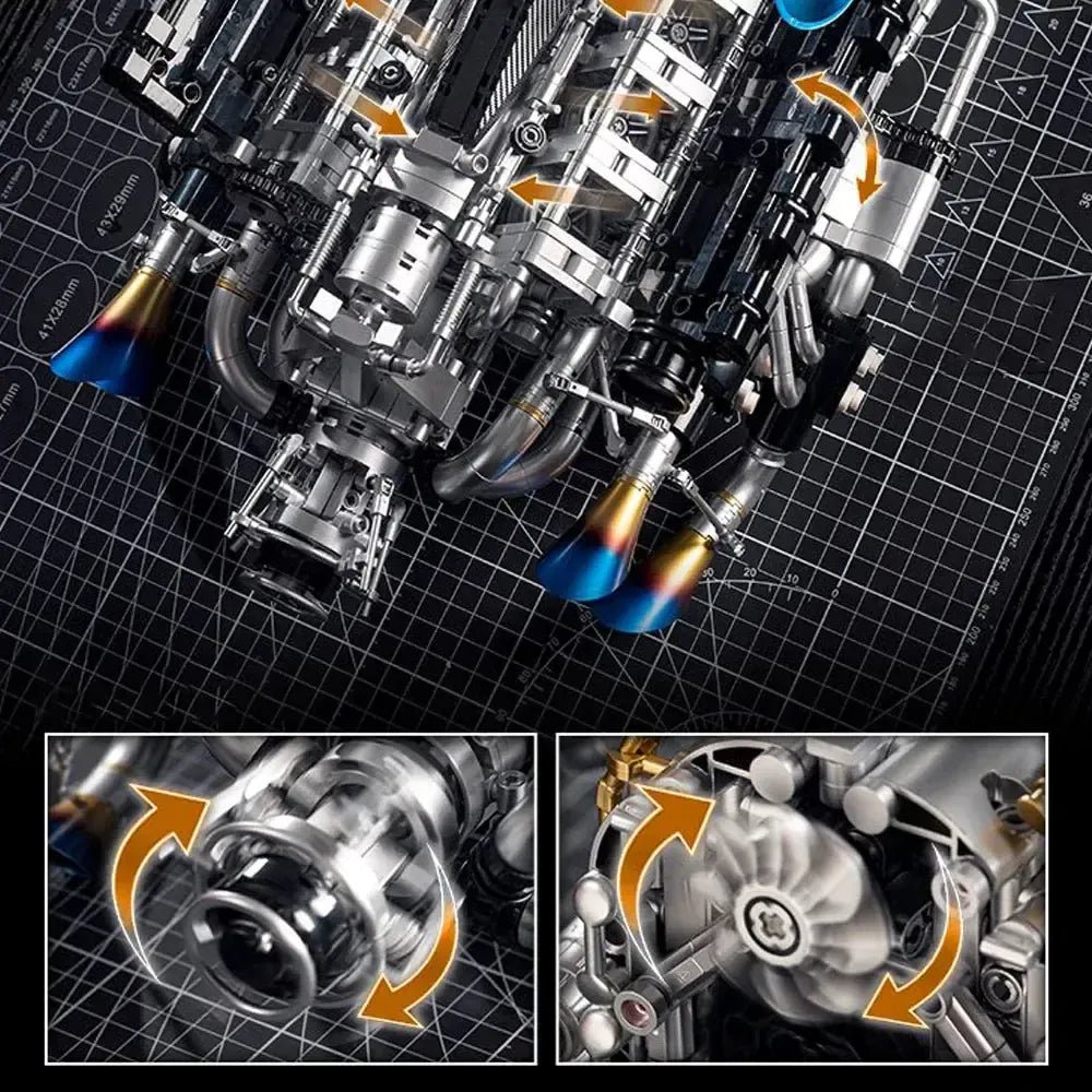 Eikee Y15002 - V8 Turbocharged Engine - vue 5 | Power Blockz