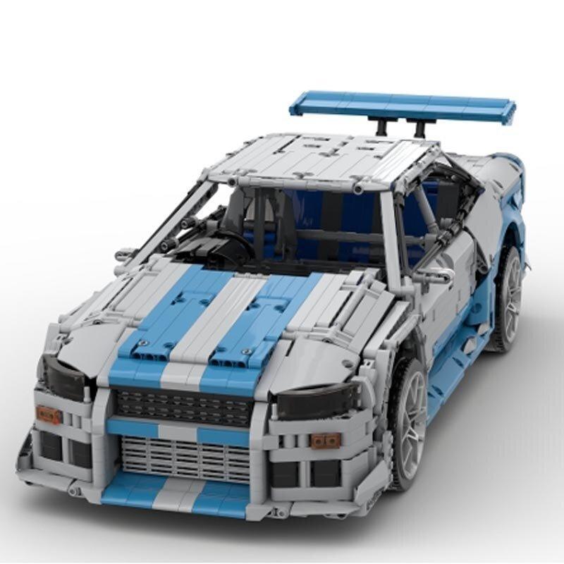 Power Blockz R34 GTR JDM - Stickers included - JDM R34 Coupé 'Godzilla' - vue 11 | Power Blockz