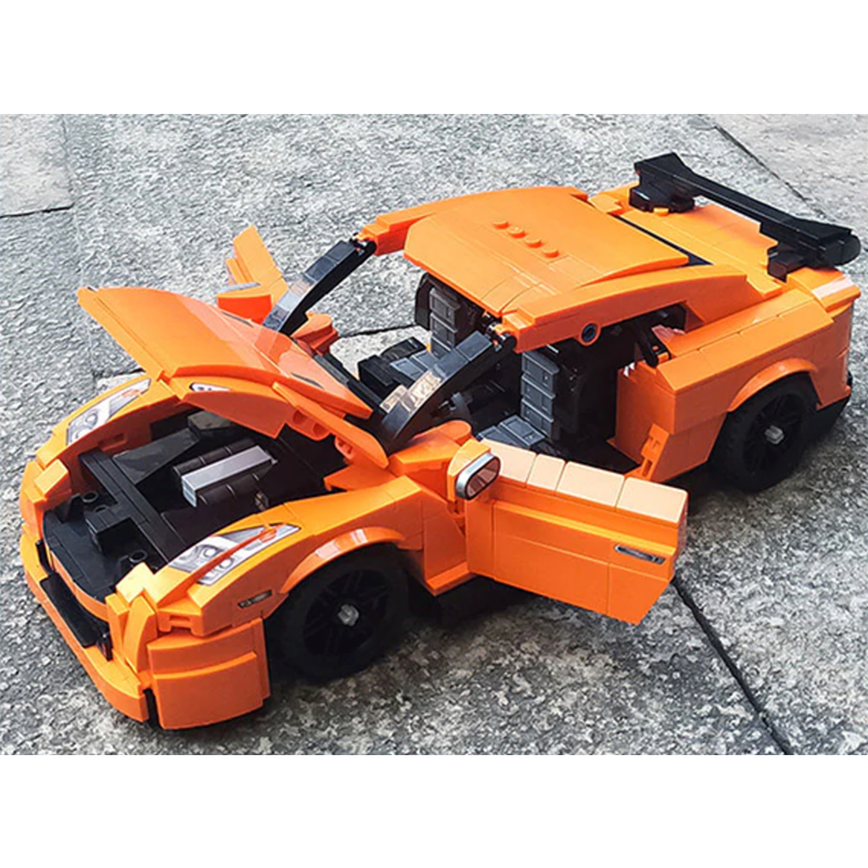 SY8407 - R35 GTR Godzilla Orange - vue 8 | Power Blockz