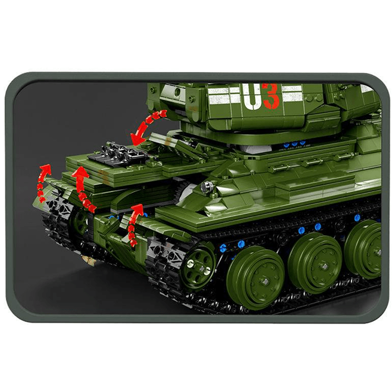 TGL T4014 - Remote Controlled T34 Tank - vue 14 | Power Blockz