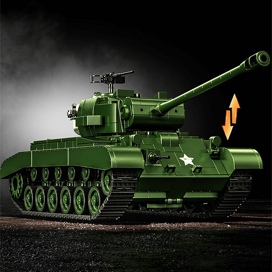 12GO 97011 - M26 Pershing Heavy Tank - vue 2 | Power Blockz
