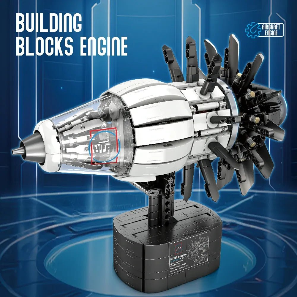 Reobrix 33018 - High-Bypass Turbofan Engine - vue 4 | Power Blockz