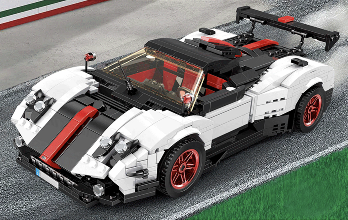 Mould King 13105 - Roadster Zonda Cinque Convertible - vue 3 | Power Blockz